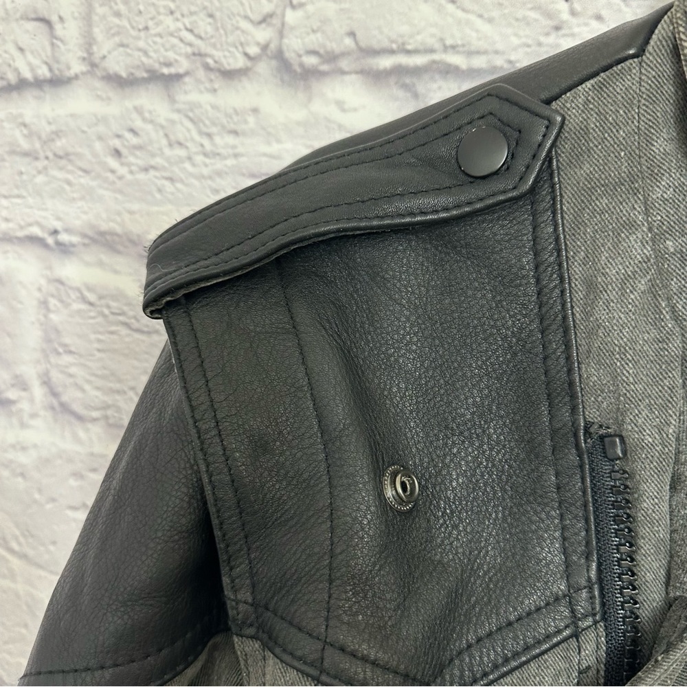 Hein Gerick Motorcycle Jacket 100% Cotton with Genuine Leather Trim Shell men’s - Picture 10 of 14